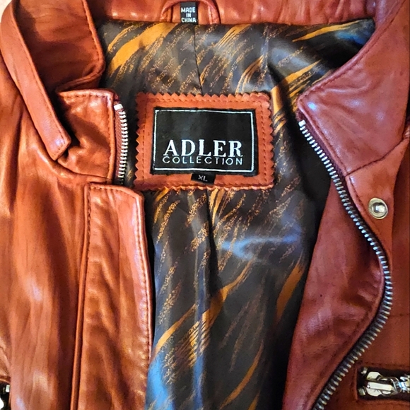 ADLER COLLECTION WOMEN LEATHER COAT XL SIZE $100 - Picture 3 of 7